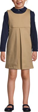 Lands' End Girls Ponte Pleat Jumper