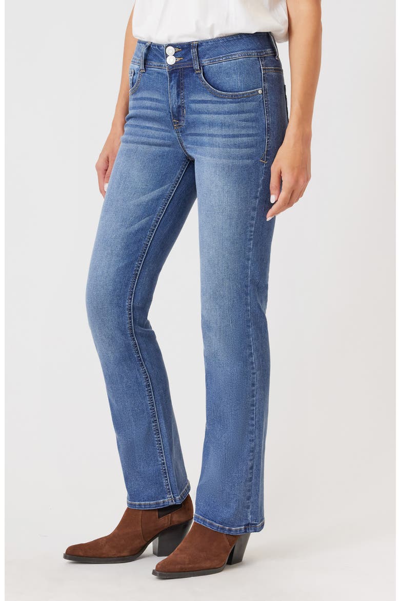 Curvy Mid Rise Bootcut Jeans, Alternate, color, GENEVA