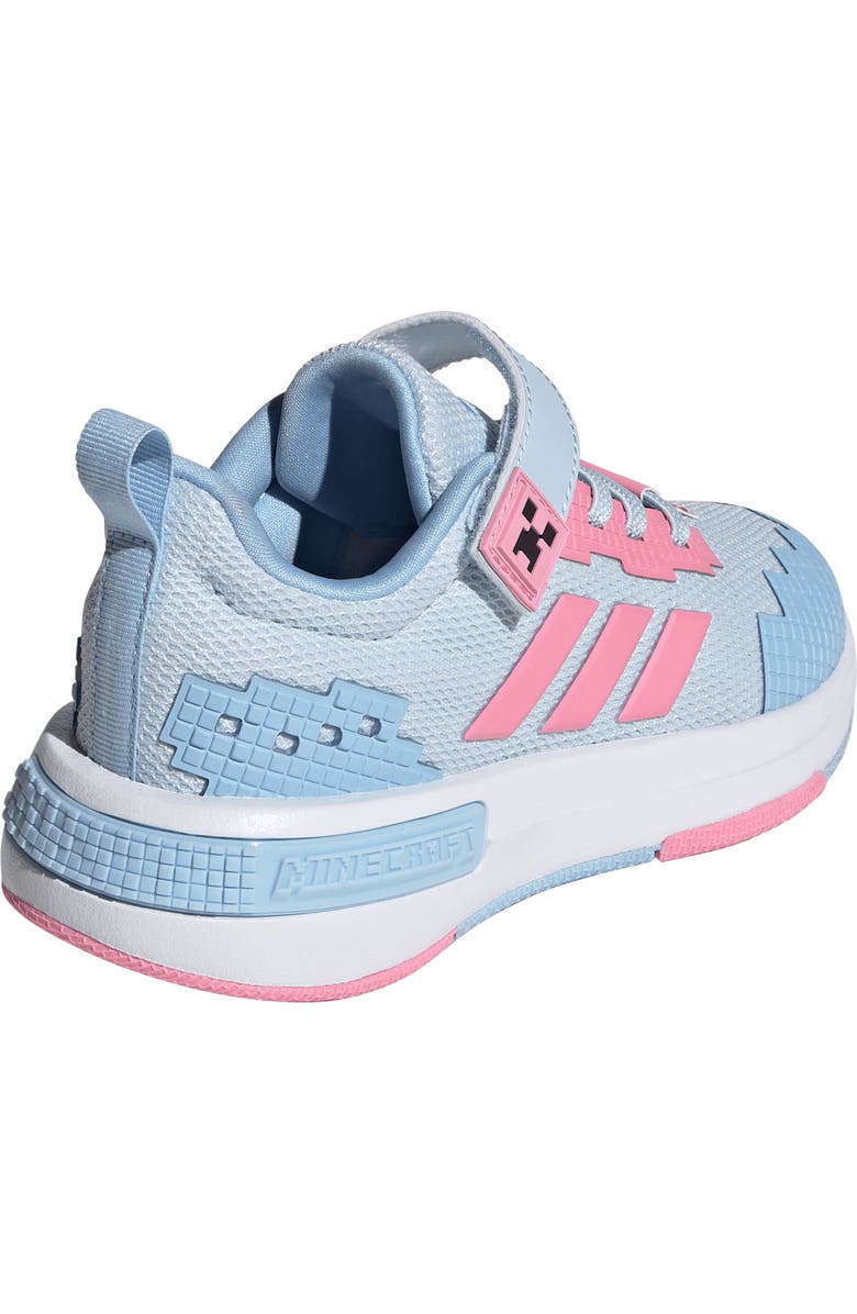 adidas x Minecraft<sup>®</sup> Kids' Pro Sneaker, Alternate, color, Crystal Sky/ Pink/ Glow Blue