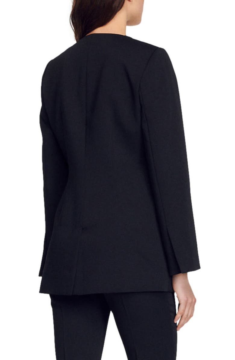 SANDRO Abilly Blazer, Alternate, color, Noir