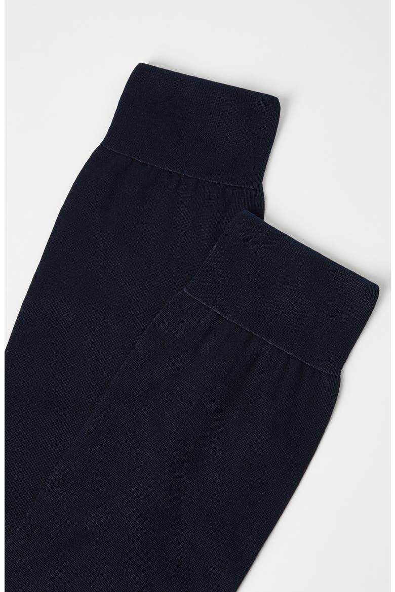 Cotton socks, Alternate, color, Navy Blue