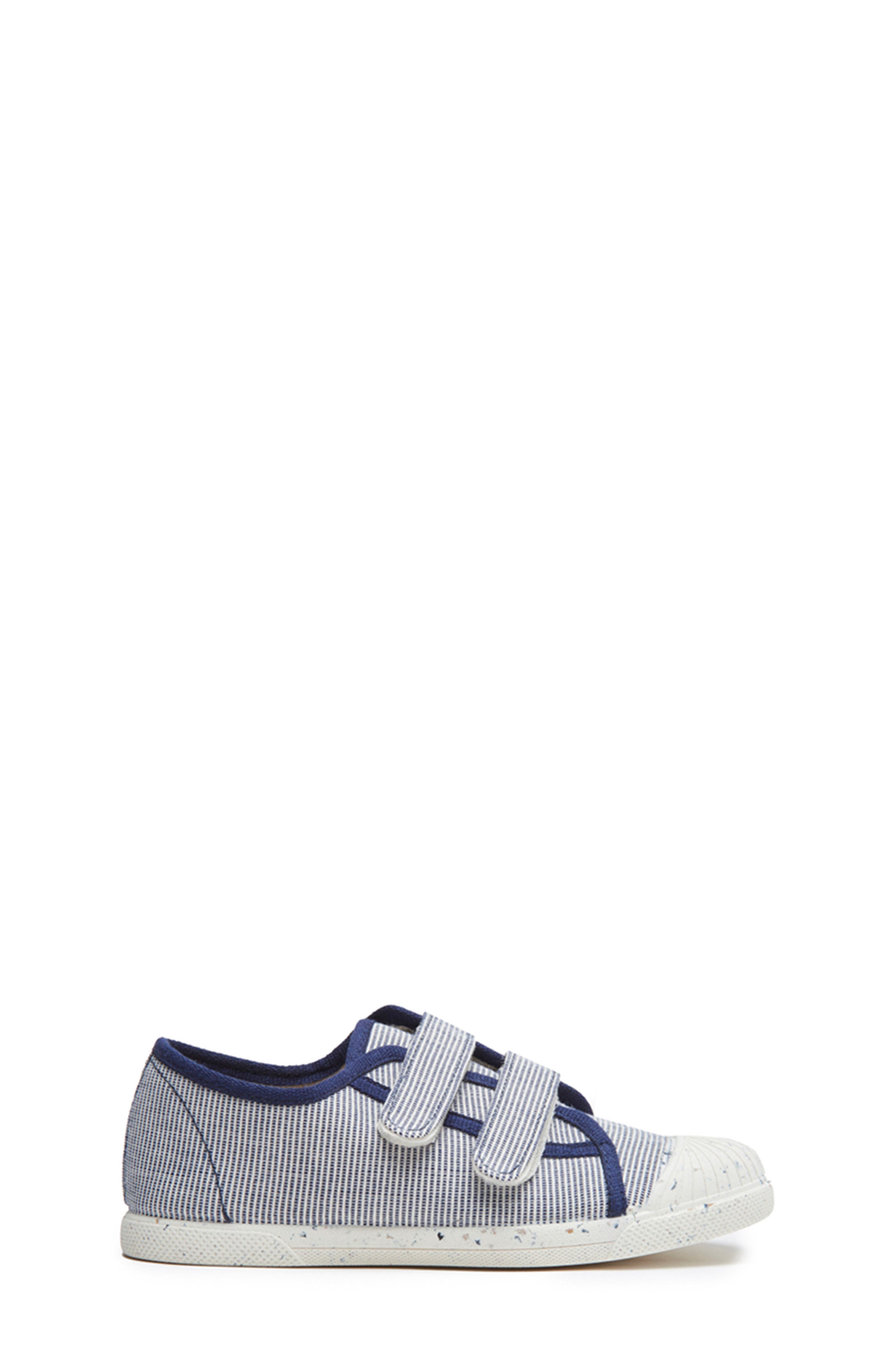 CHILDRENCHIC Stripe Double Strap Canvas Sneaker, Main, color, 