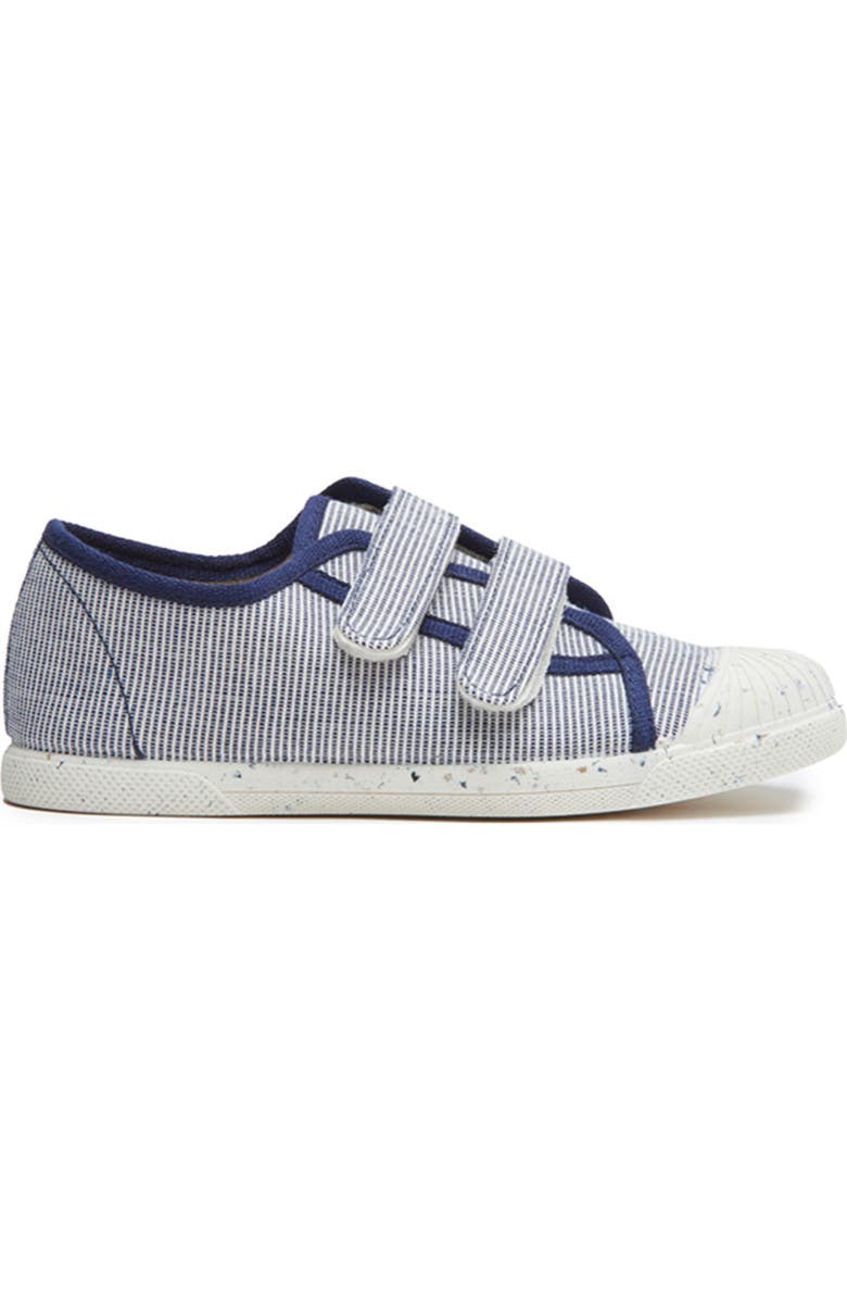 CHILDRENCHIC Stripe Double Strap Canvas Sneaker, Main, color,
