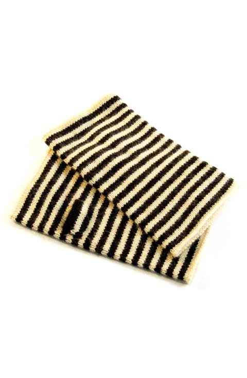 Stripe Fingerless Gloves