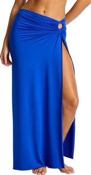 Sea Level Mythos Ring Detail Cover-Up Maxi Skirt