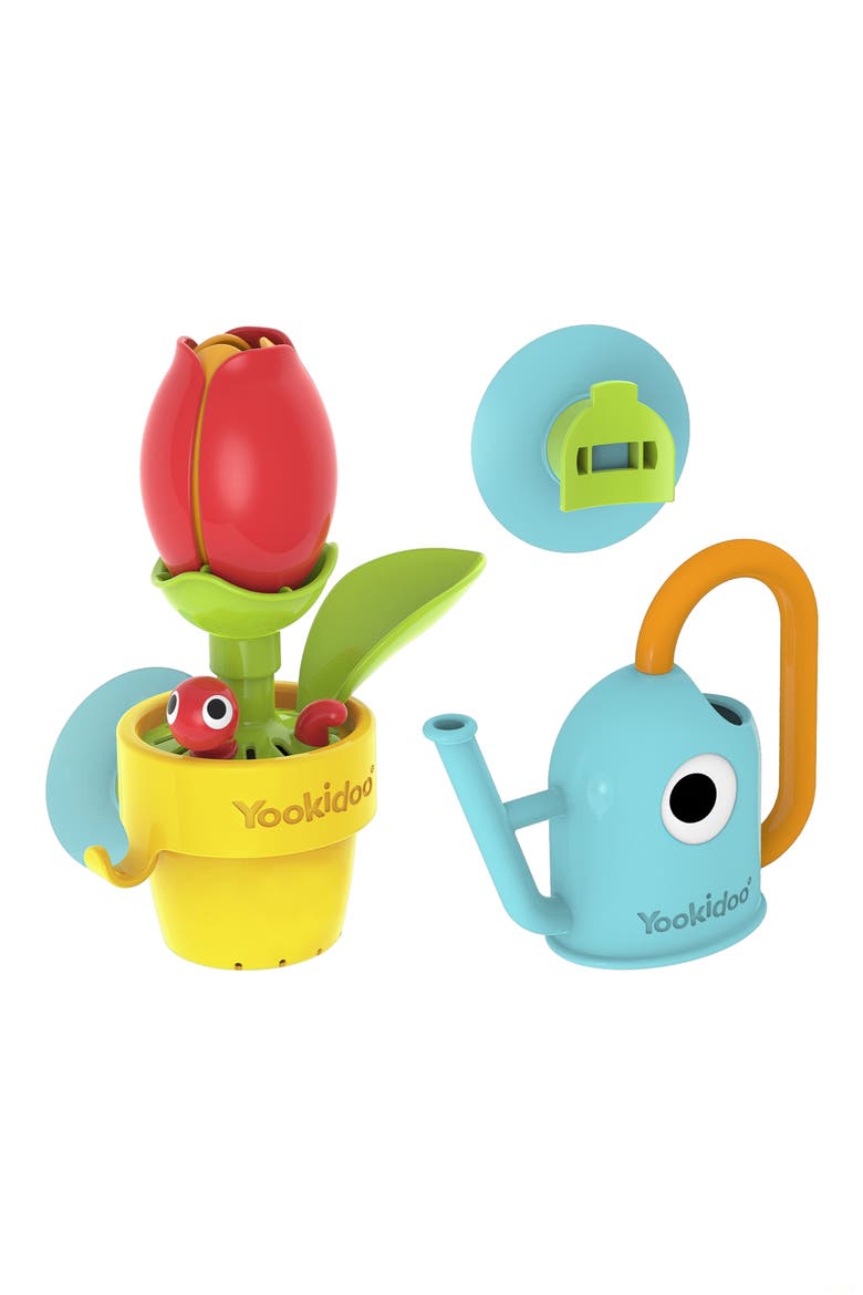 Peek-A-Bee Tub Flower Bath Toy, Main, color, MULTI