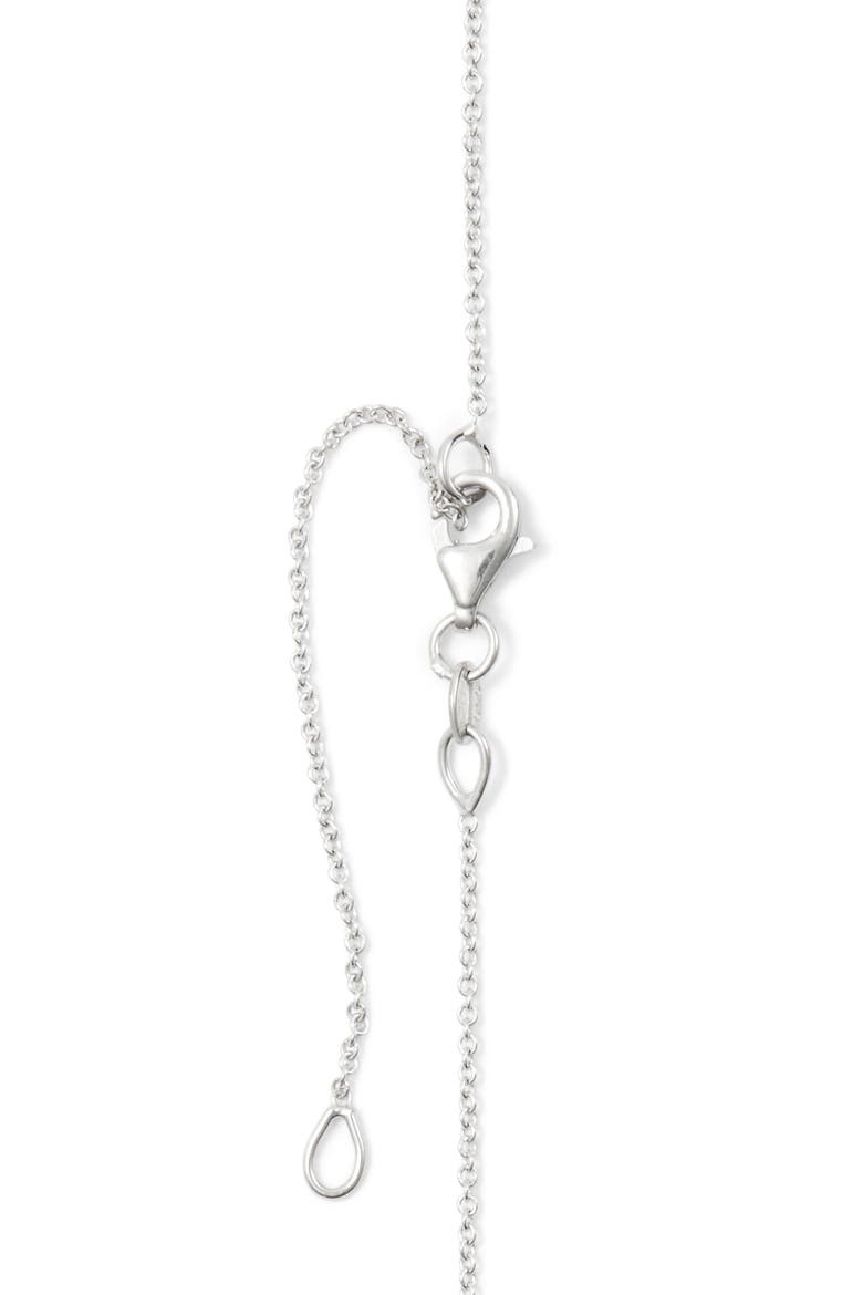 Diamond Pavé Initial Pendant Necklace, Alternate, color, 18K WHITE GOLD - U