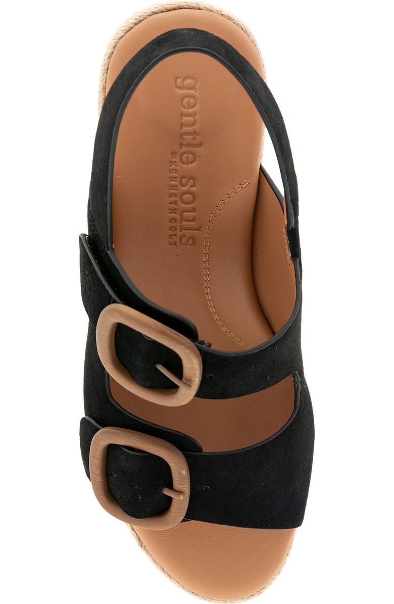 Gentle Souls Greca Espadrille Slingback Platform Wedge Sandal, Alternate, color,