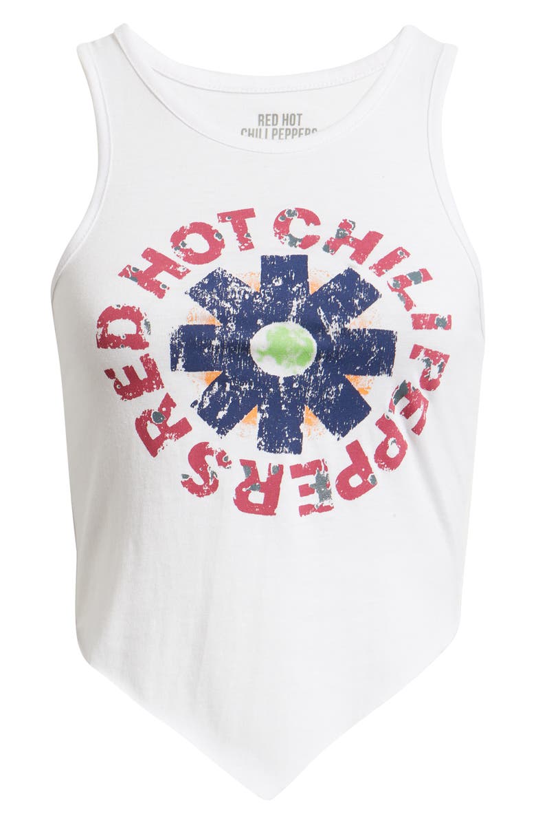 Merch Traffic Red Hot Chili Peppers Graphic Tank, Alternate, color, White