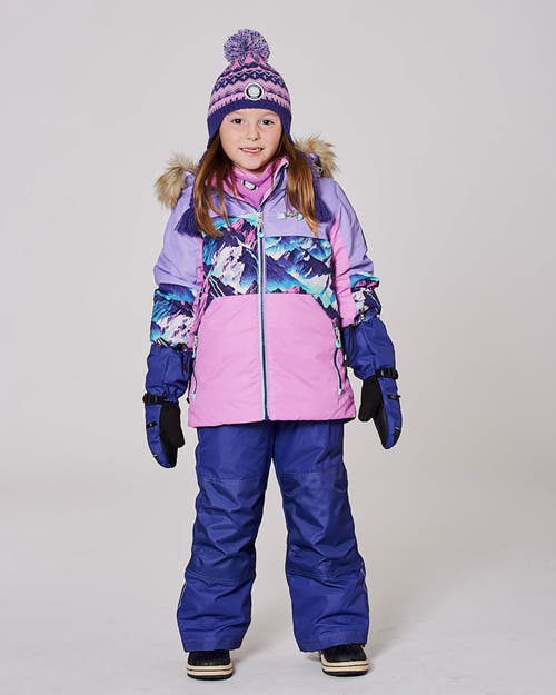 Deux Par Deux Girl Two-piece Play Snowsuit In Multi