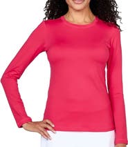 Sofibella UV Colors Womens Long Sleeve Tennis Shirt