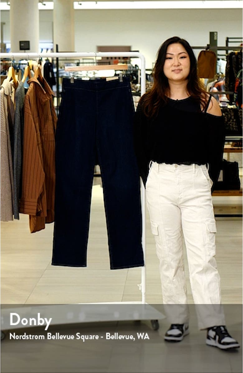 Bailey Pull-On Relaxed Straight Leg Jeans, sales video thumbnail