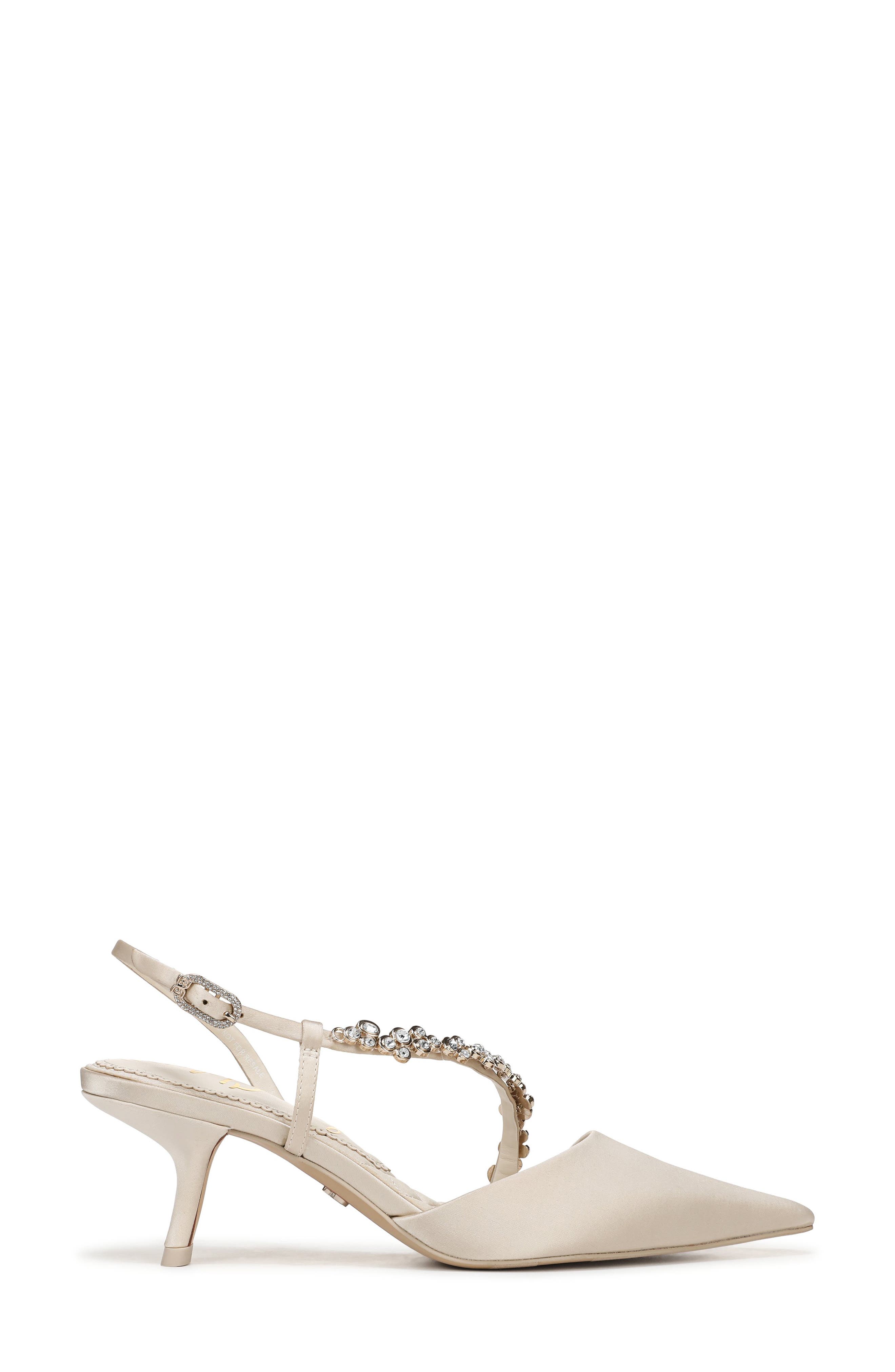 Sam Edelman Bonnie Slingback Pointed Toe Pump, Alternate, color, Modern Ivory