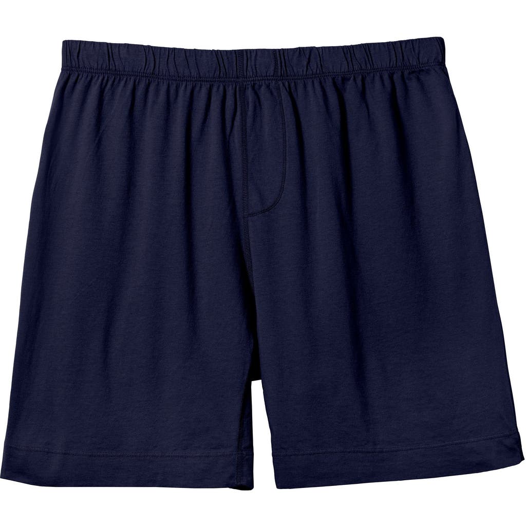 City Threads Usa-made Soft Cotton Jersey Boxer In Blue