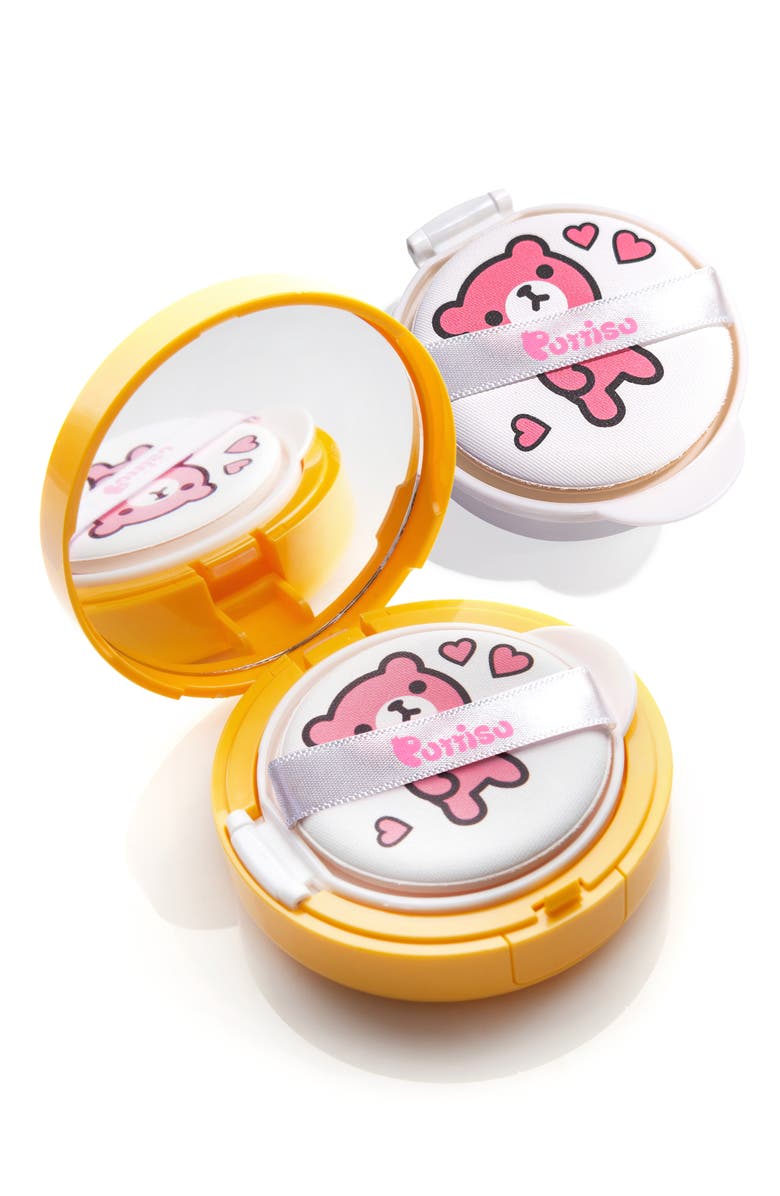 Puttisu SUN CUSHION Sunscreen and REFILL Set, Main, color, White