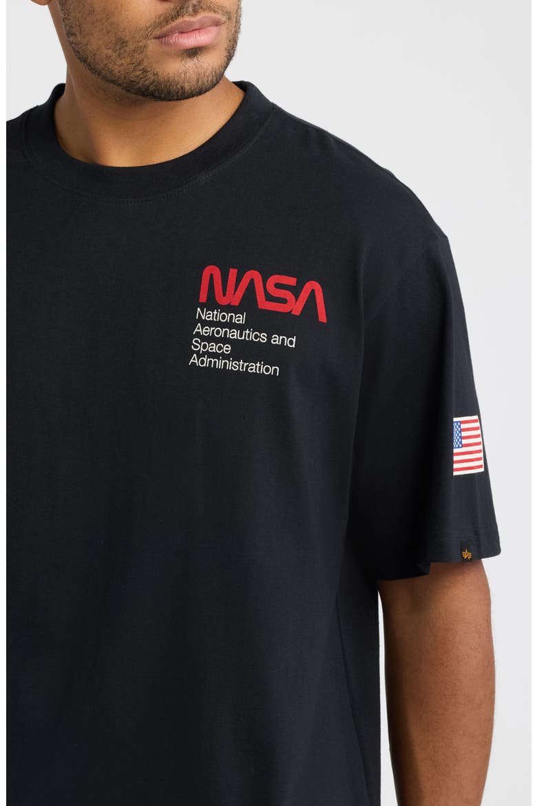 NASA Graphic T-Shirt, Alternate, color, BLACK
