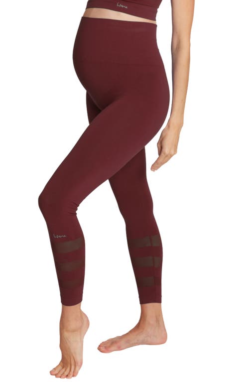 Cache Coeur Woma Maternity & Sports Leggings In Burgundy