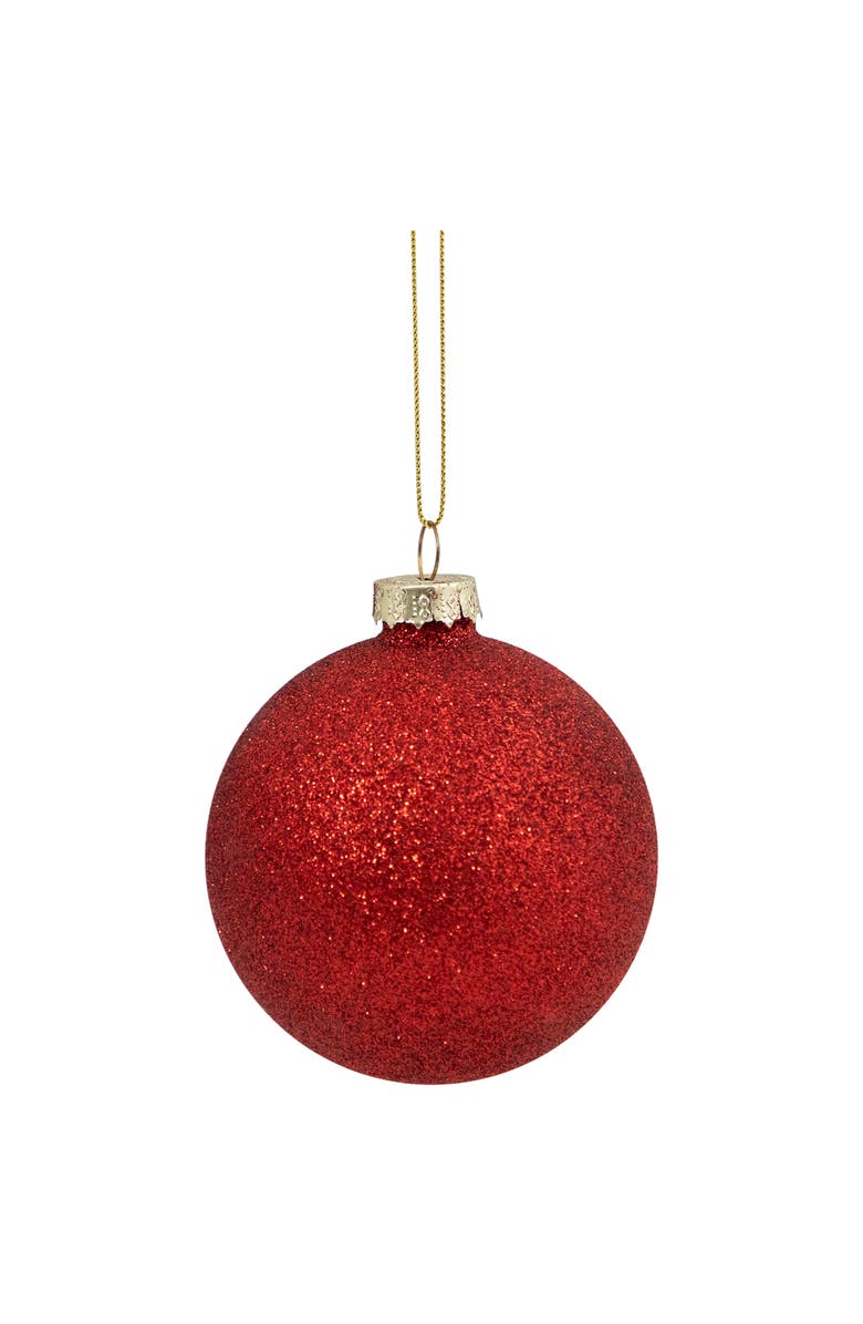 Northlight Mercury Style Onion and Ball Glass Christmas Ornament Set - 3" - Red - 12ct, Alternate, color, Red