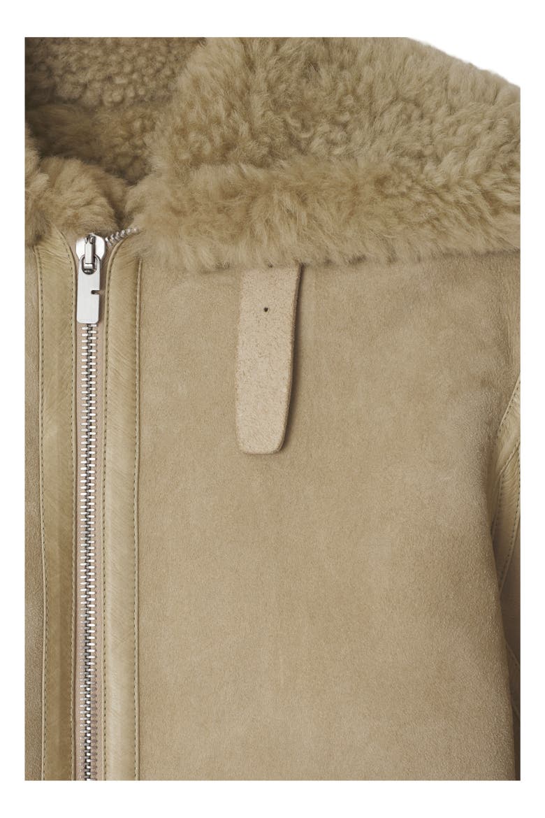 Shearling Aviator Jacket, Alternate, color, Field