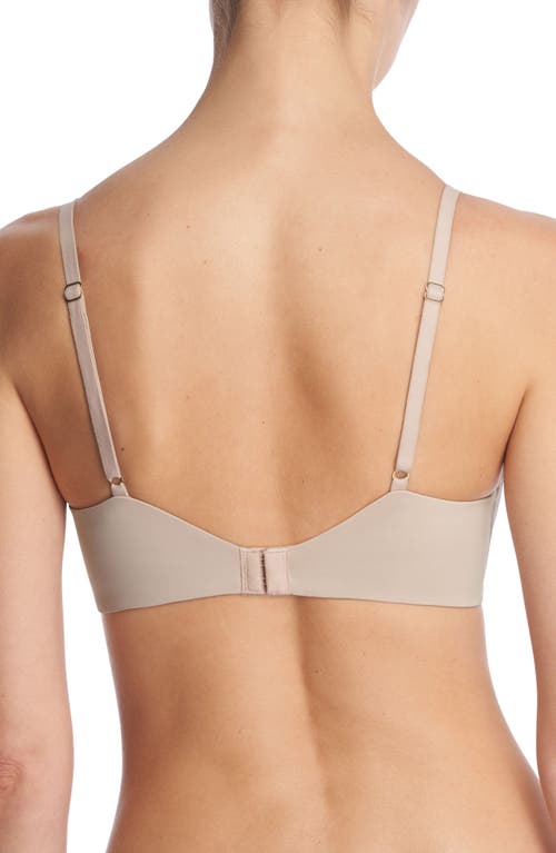 Natori Women's Simply Lace Contour Plunge Underwire Bra 721323 In Rose Beige