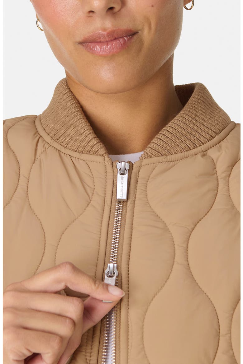 On the Move Quilted Jacket, Alternate, color, GOLDEN BEIGE