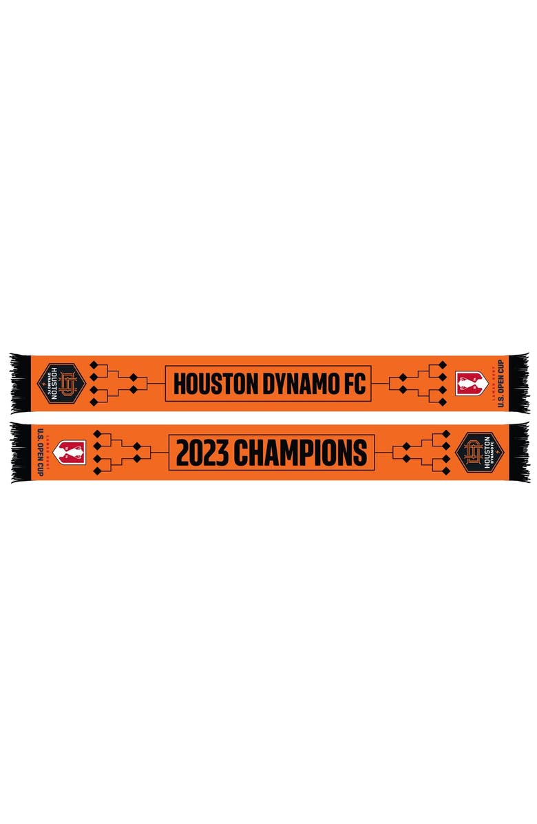 RUFFNECK SCARVES Houston Dynamo FC 2023 Lamar Hunt U.S. Open Cup Champions Scarf, Main, color, 