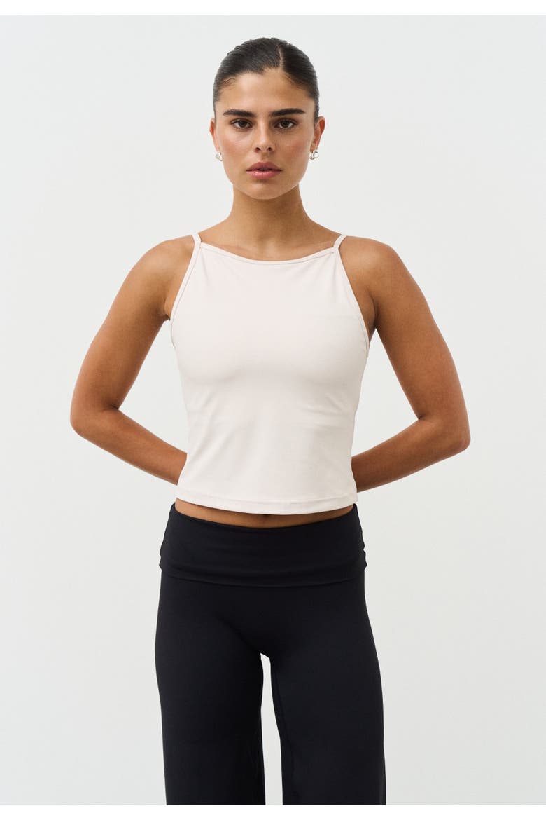 Softsculpt High Neck Top, Alternate, color, Marshmallow