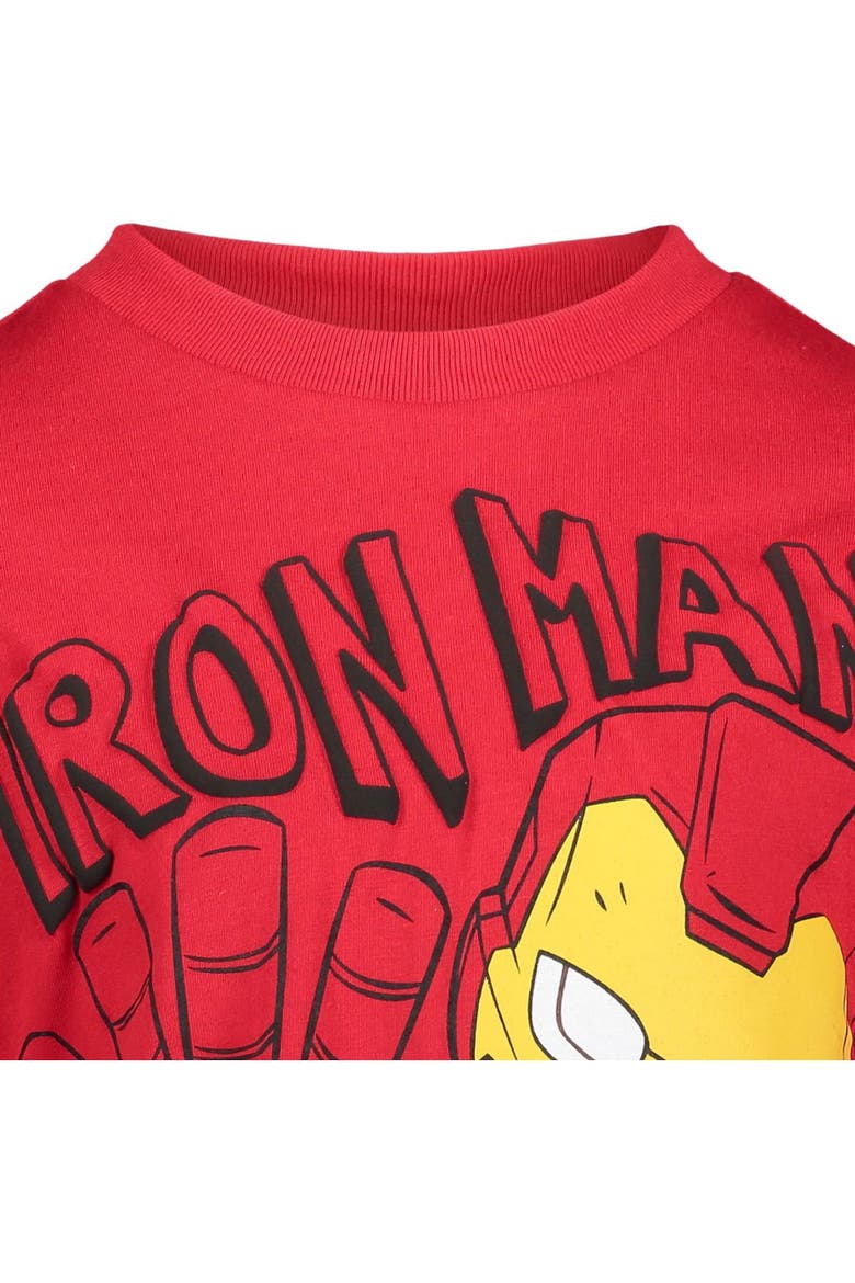 Avengers 3-Pack Long Sleeve T-Shirts, Alternate, color, Blue Grey Red