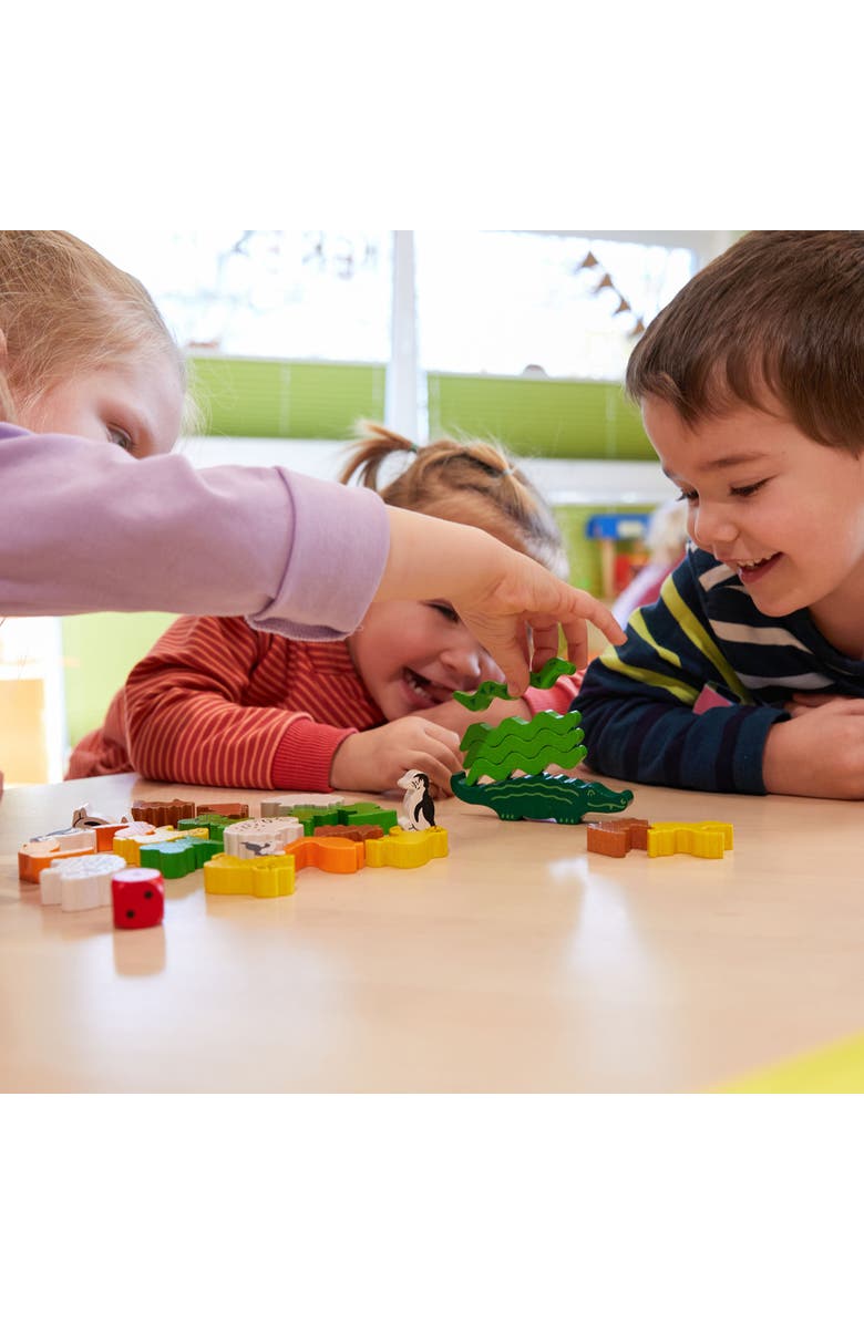 HABA Animal Upon Animal - Classic Wooden Stacking Game Ultimate Family Board Games for Kids and Adults, Party Games and Fun Dexterity Kids Games 4-8, Alternate, color, Multi