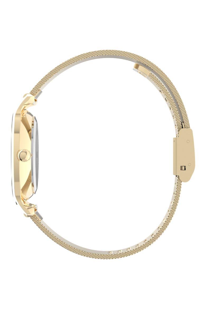 Transcend Mesh Strap Watch, 31mm, Alternate, color, GOLD