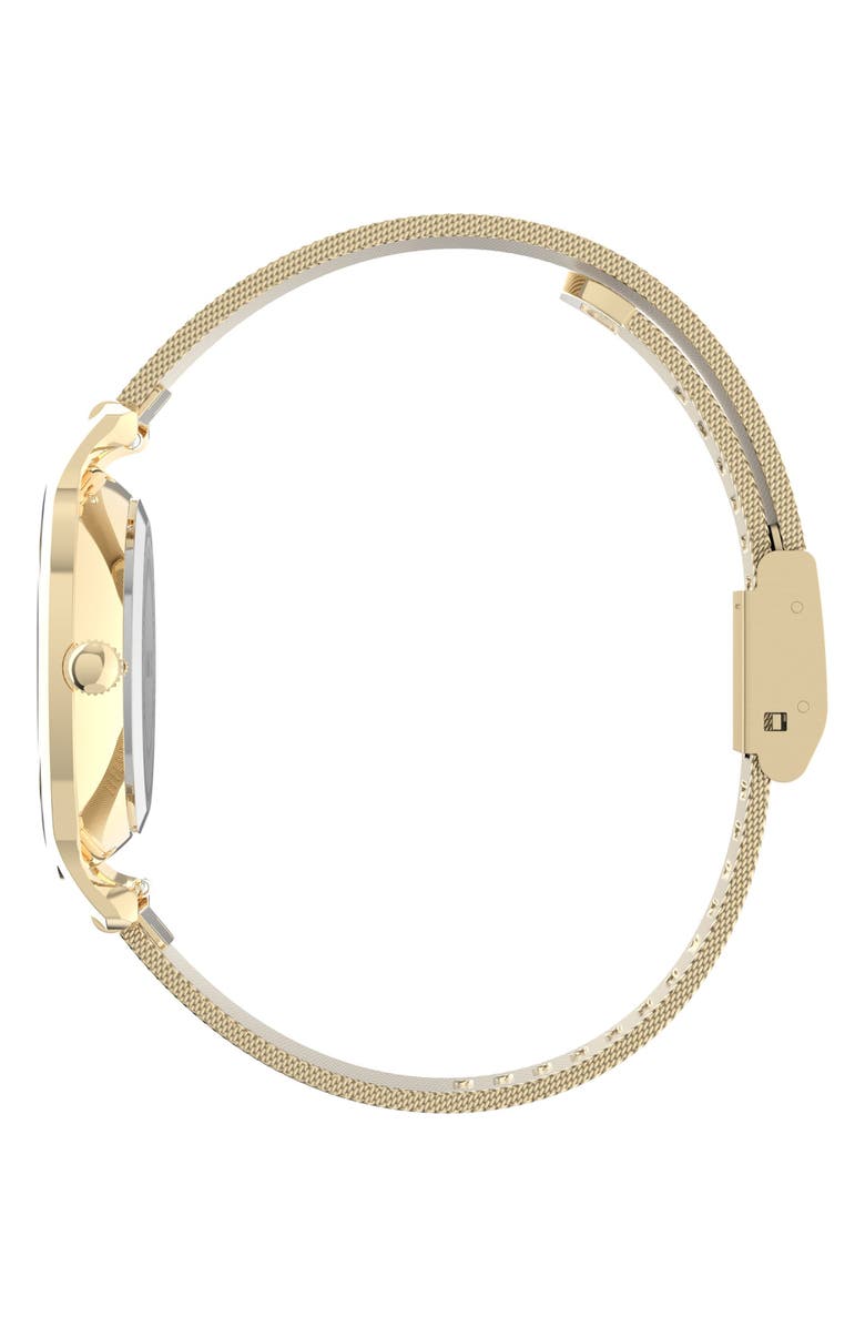 Timex<sup>®</sup> Transcend Mesh Strap Watch, 31mm, Alternate, color, Gold