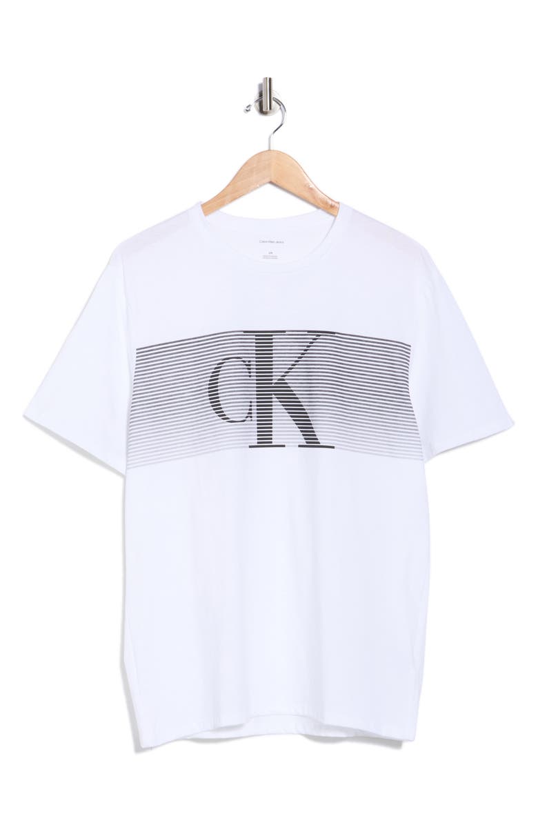 Calvin Klein Logo Graphic T-Shirt, Alternate, color, Brilliant White