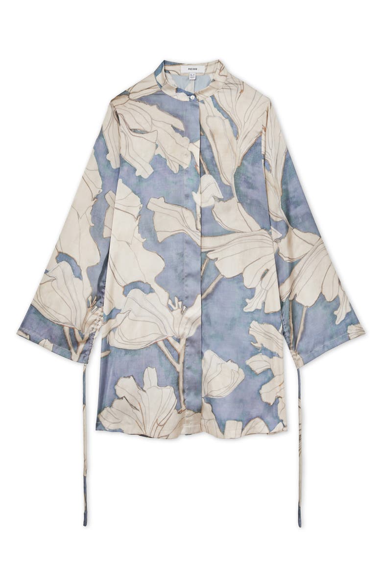 Reiss Megan Long Sleeve Minidress, Alternate, color, Blue