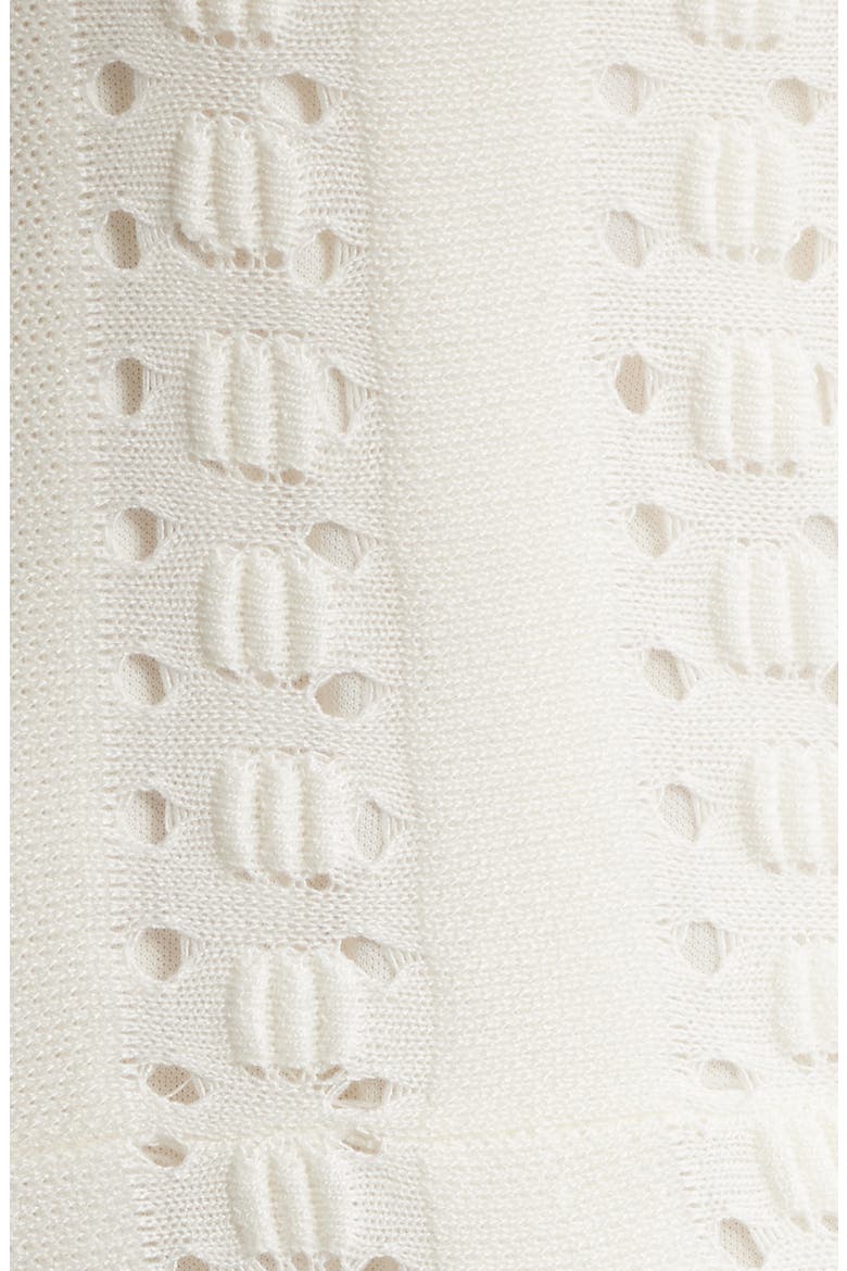 Open Stitch Long Sleeve Sweater Dress, Alternate, color, IVORY