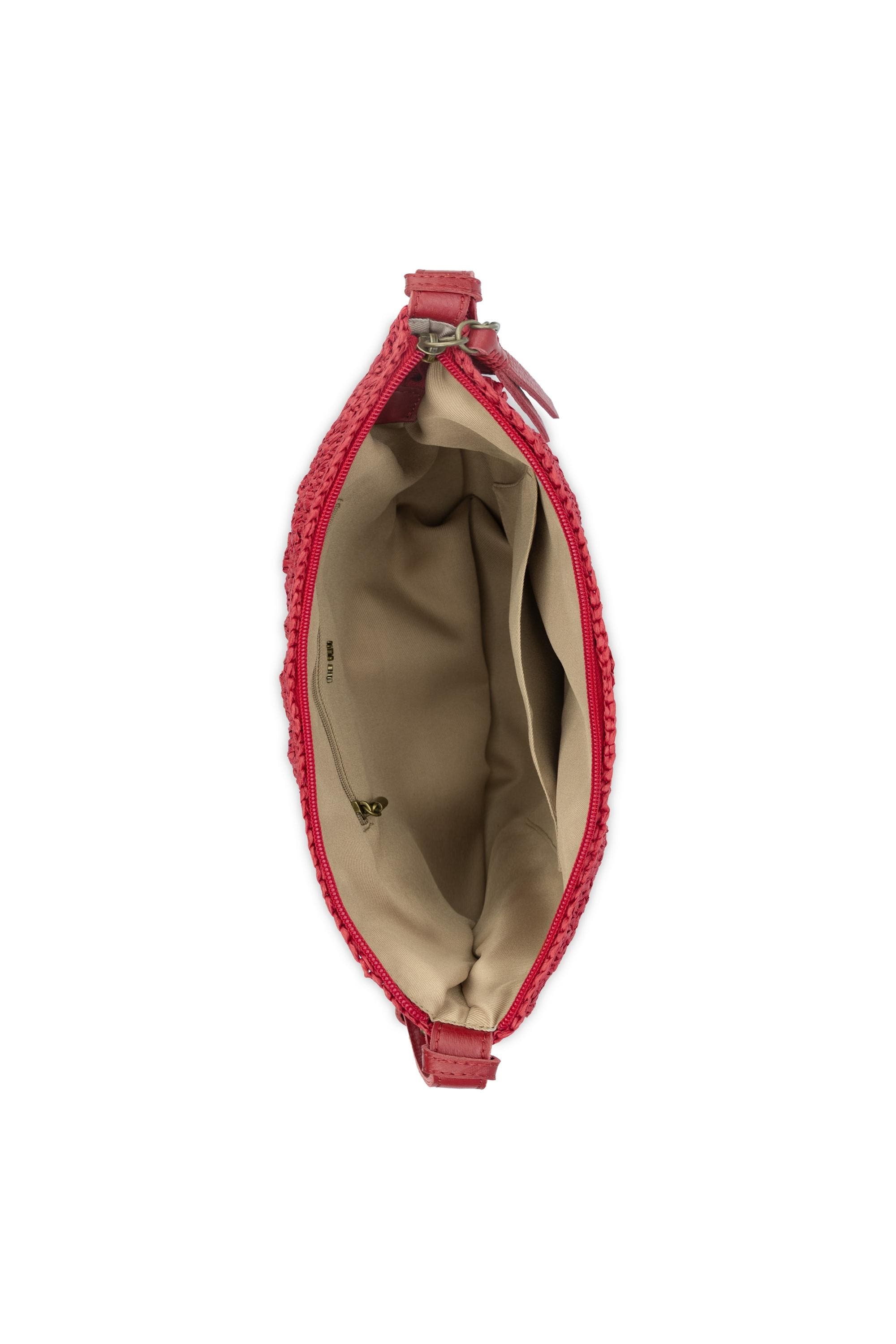 The Sak Tess Shoulder Bag Hand Crochet, Alternate, color, Scarlet Primrose Straw