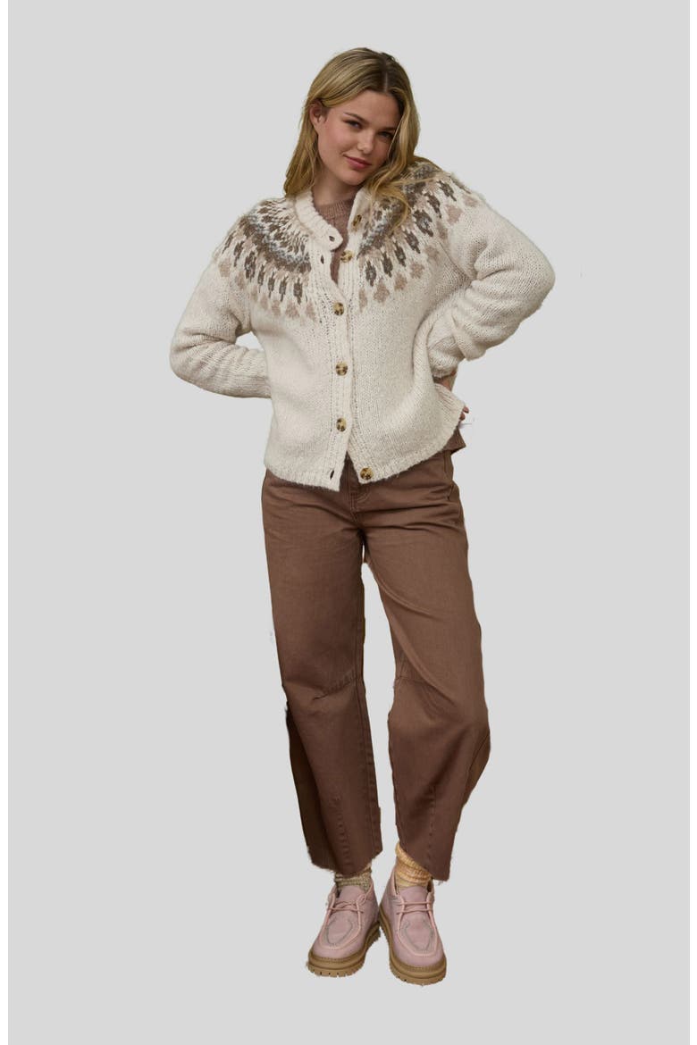 Pattern Cardigan, Alternate, color, IVORY MULTI