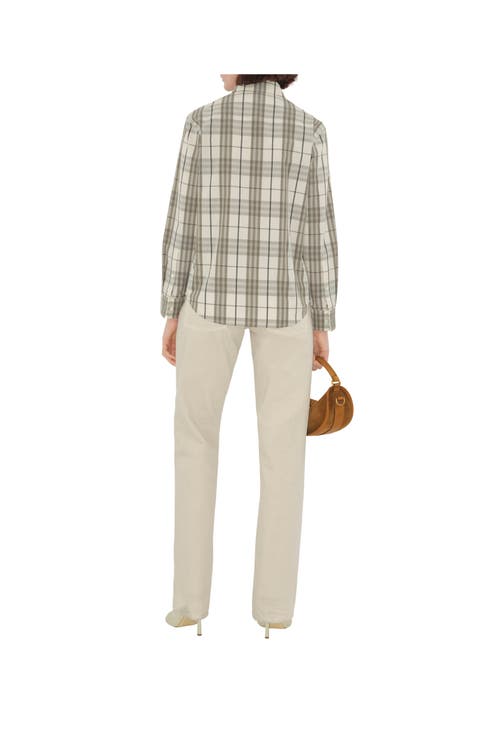Shop Burberry Regular Fit Check Cotton Shirt