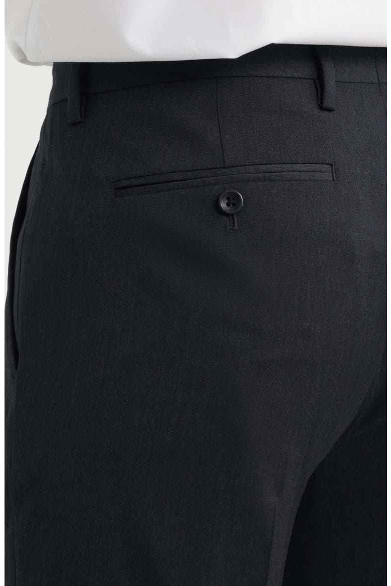 Jetsetter Athletic Fit Stretch Wool Suit Pants, Alternate, color, CHARCOAL