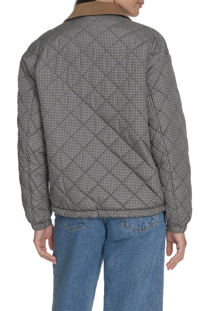 Levi's<sup>®</sup> Diamond Quilted Jacket, Alternate, color, Black/ White Gingham