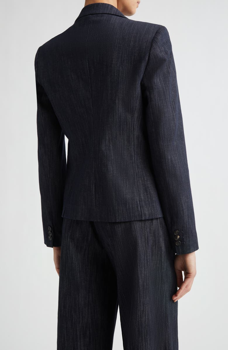 Eleventy Mélange Cotton Stretch Denim Jacket, Alternate, color, 11 Blue