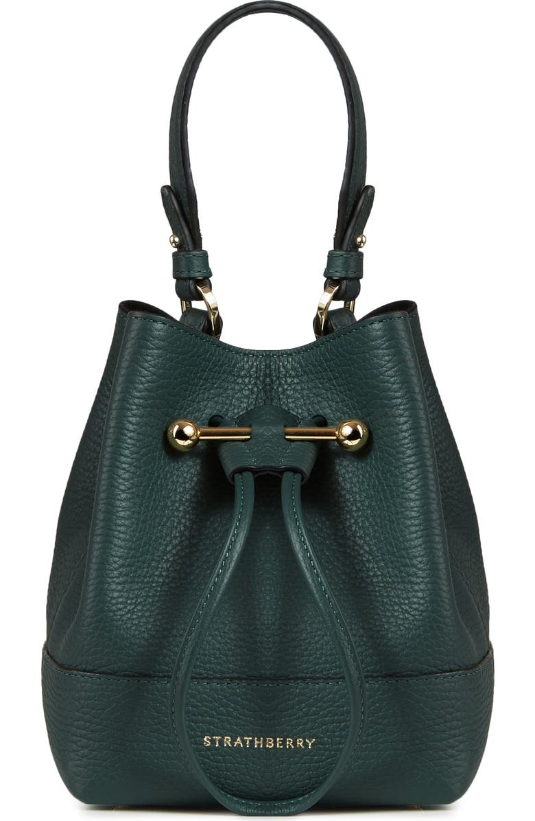 Strathberry Lana Osette Bicolor Leather Crossbody Bucket Bag, Main, color,