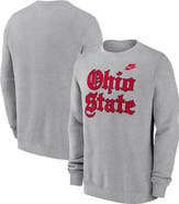 Nike Men's Nike Heather Gray Ohio State Buckeyes Old English Fleece Sweatshirt
