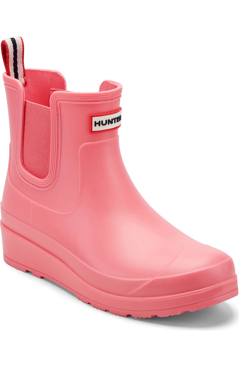 Hunter Tabitha Chelsea Waterproof Rain Boot, Main, color, Medium Pink