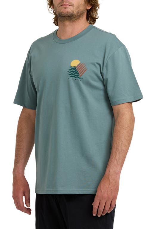 Billabong Canyons Regular Graphic T-shirt In Green