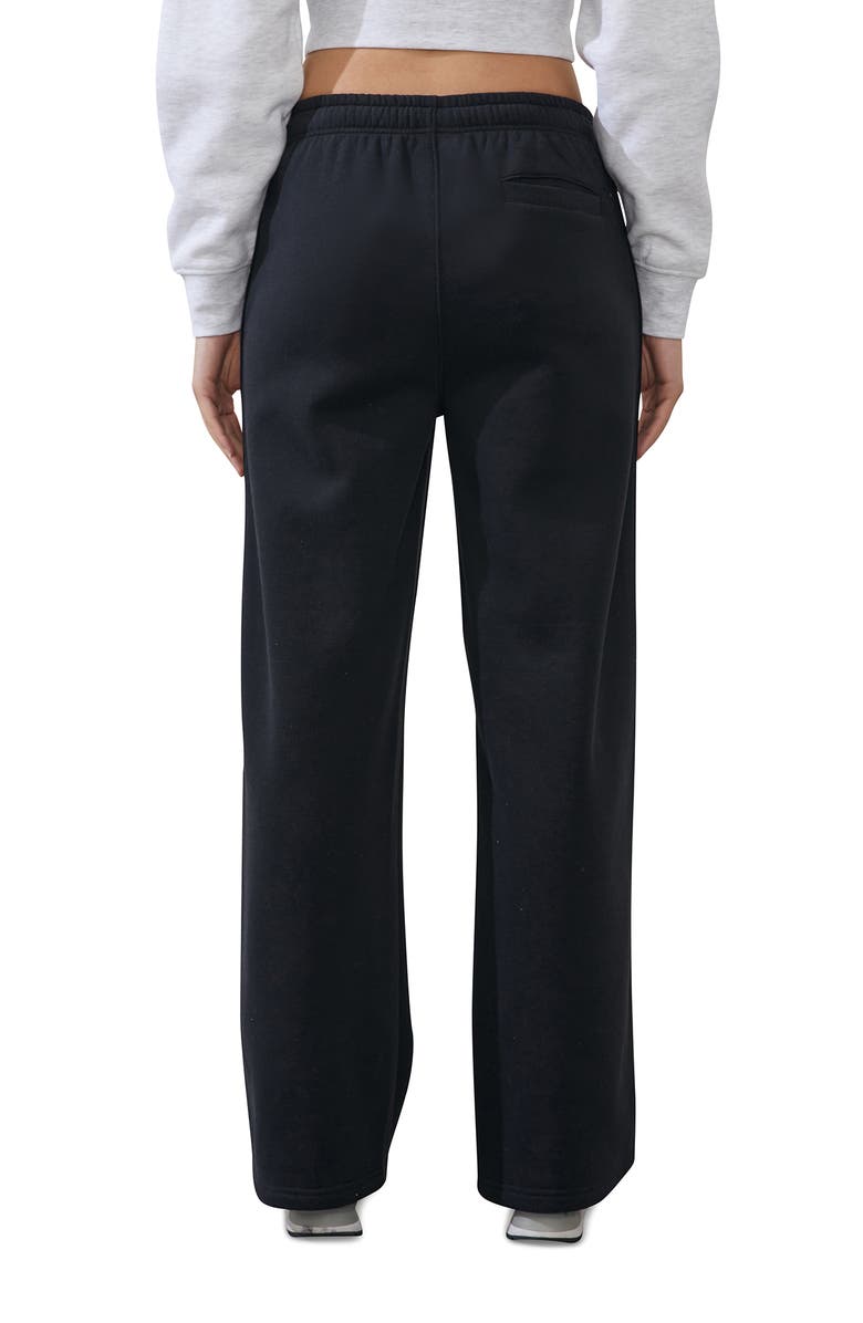 COTTON ON BODY Women's Active Plush Essential Straight Leg Sweatpant, Alternate, color, Black