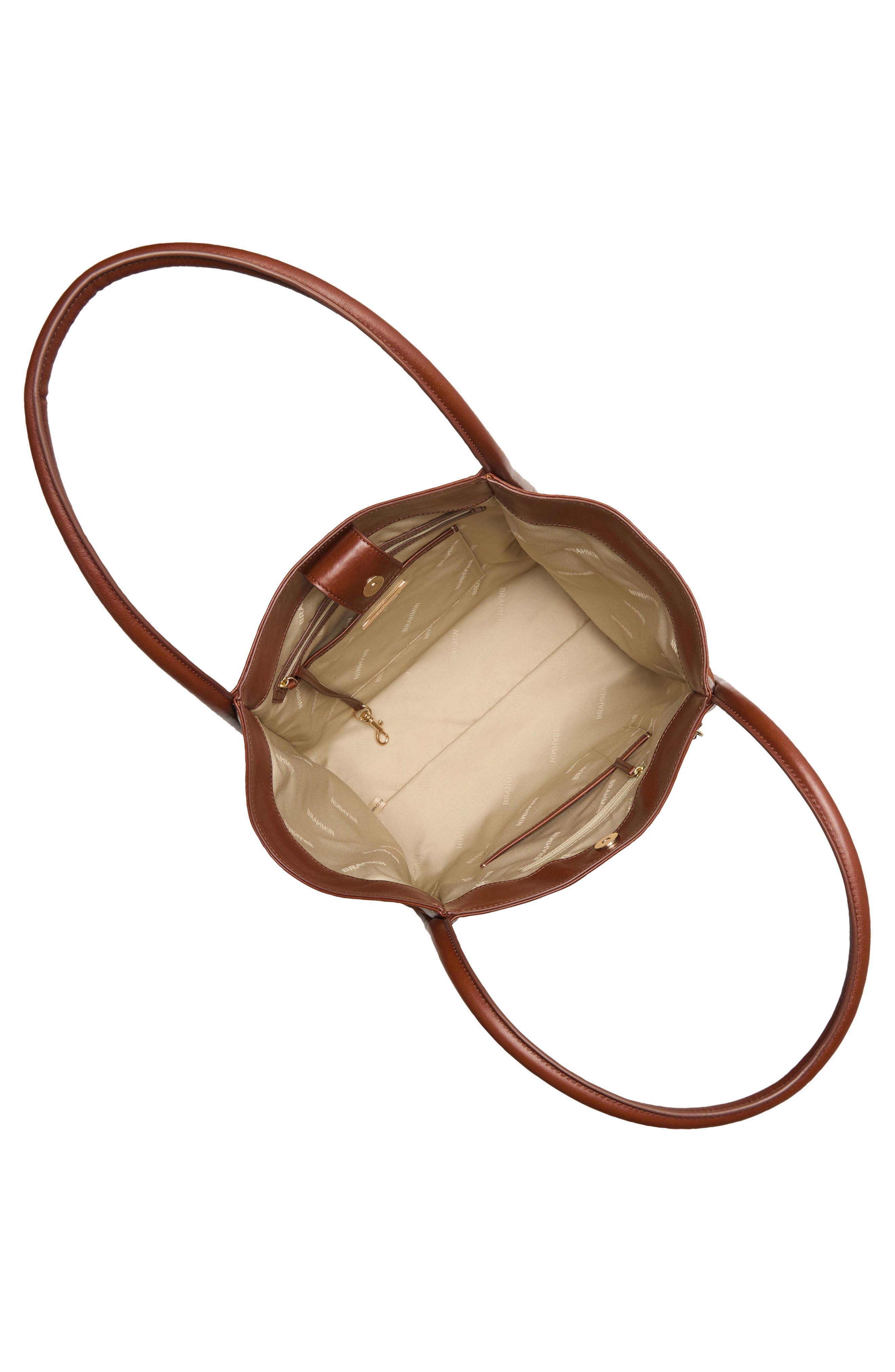 Brahmin Bailee Leather Tote, Alternate, color, Sparkling Cider Deveron