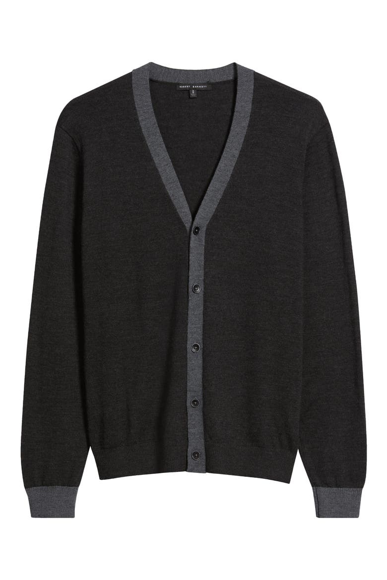 Thomas Merino Wool Cardigan, Alternate, color, CHARCOAL