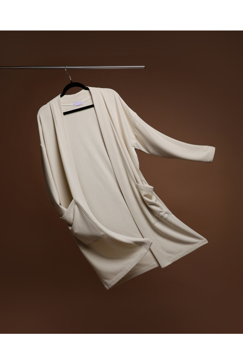 Luxury Cardigan, Alternate, color, Oatmilk