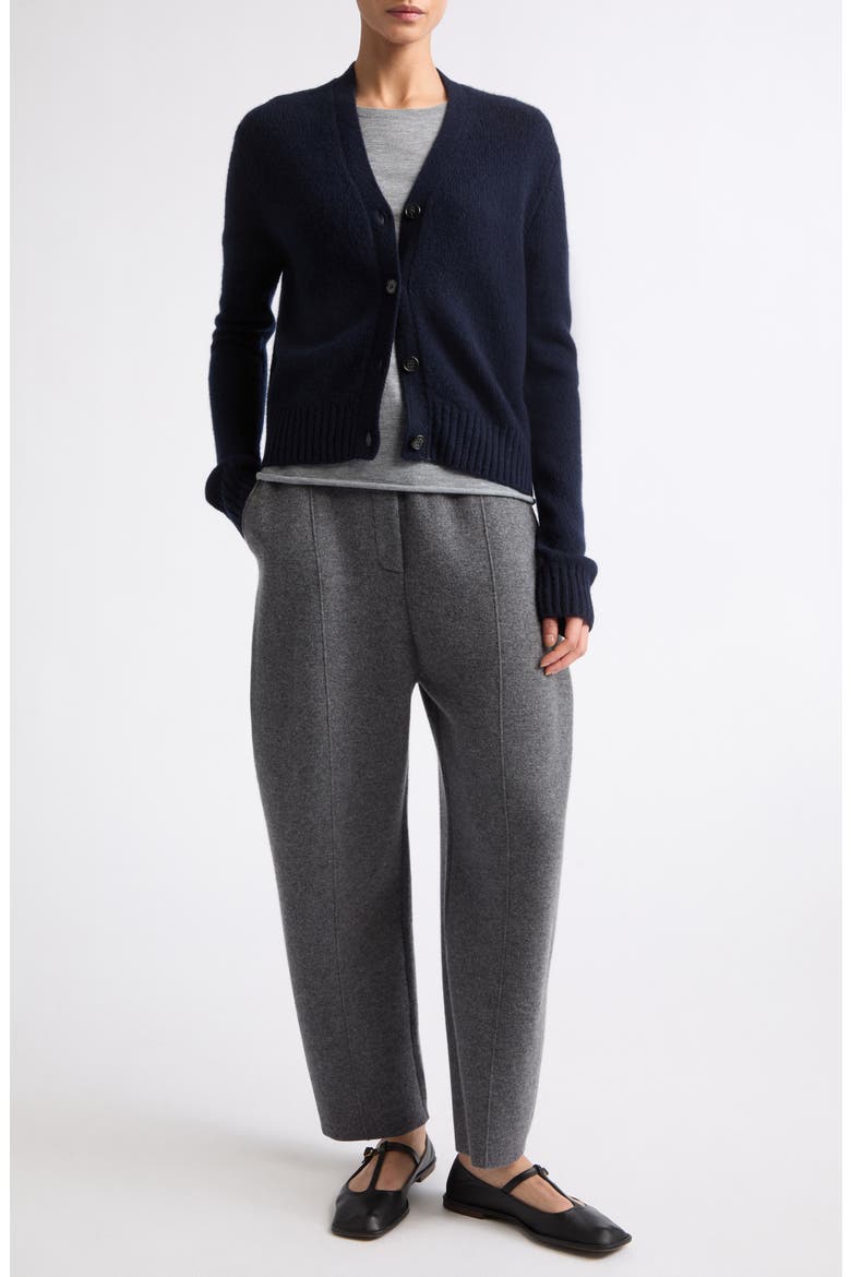 Marionette Cashmere & Silk Cardigan, Alternate, color, NAVY
