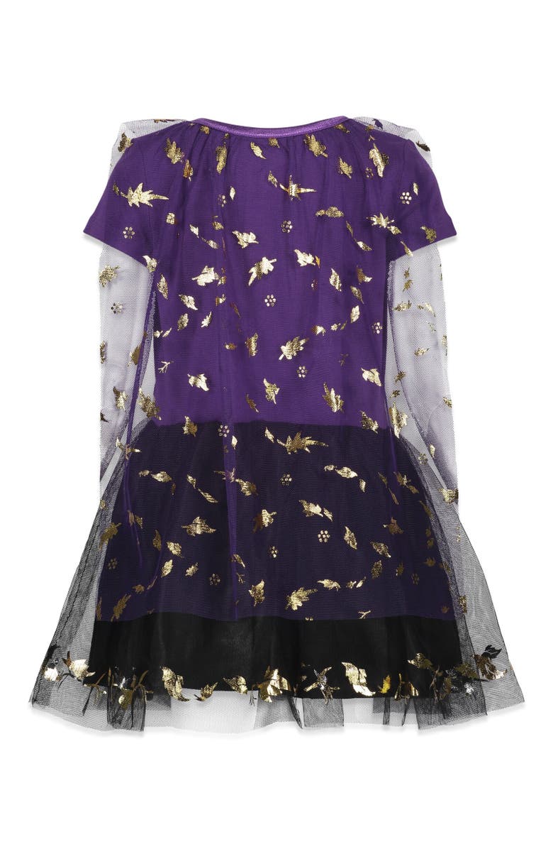 Disney Frozen Cosplay Short Sleeve Dress & Headband Set, Alternate, color, Princess Anna Black